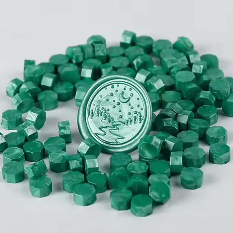 Caffox 1456 Perline Di Ceralacca Per Sigilli – Kit 56 Colori Con Perline Ottagonali Per Timbri Fai Da Te